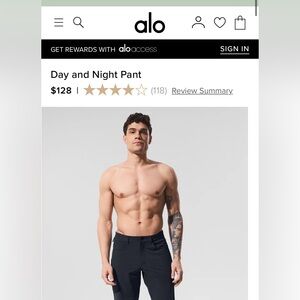 ALO Yoga Day and Night Pant - Midnight Black